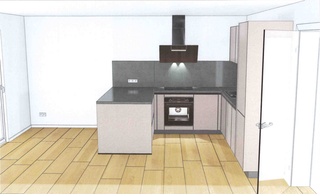 Küche W3 Seitenansicht