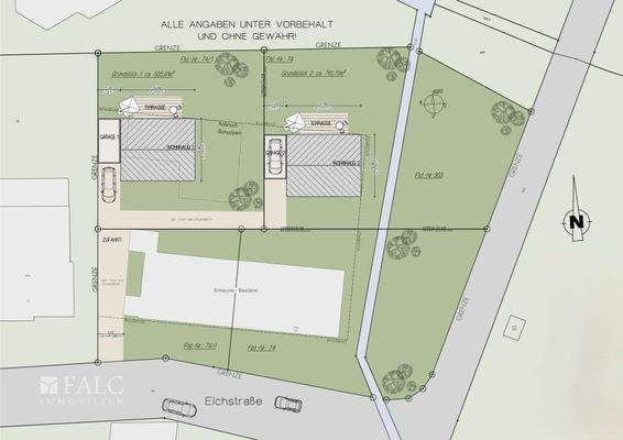 mögl. Teilung der Grundstücke