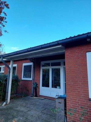 Terrasse mit Gartenabschluss