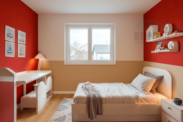 Visualisierung Einrichtungsidee Schlafzimmer 2 (EG)