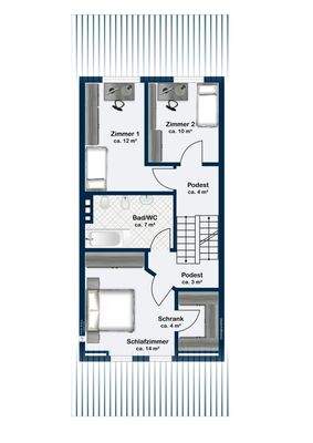 Grundriss Obergeschoss