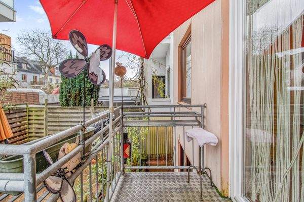 Balkon im Erdgeschoss