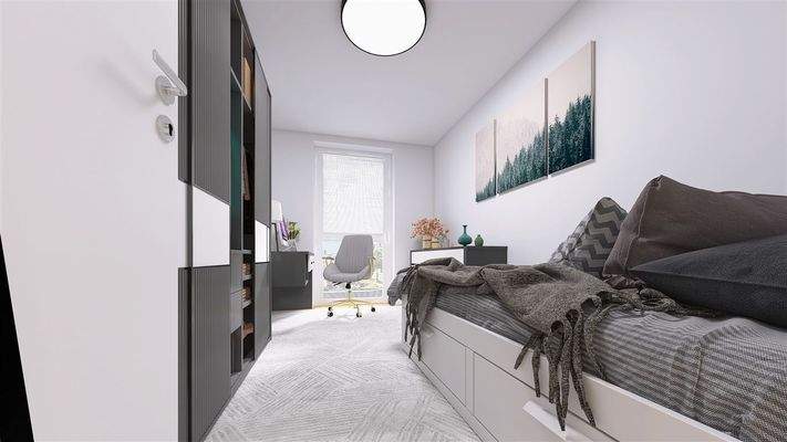 Innenvisualisierung Kind/Büro 