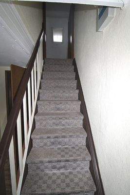 Treppe ins Obergeschoss