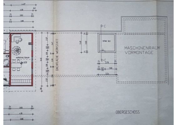 Grundriss OG Werkstattgebäude
