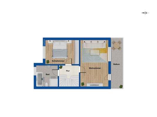 Grundriss Obergeschoss