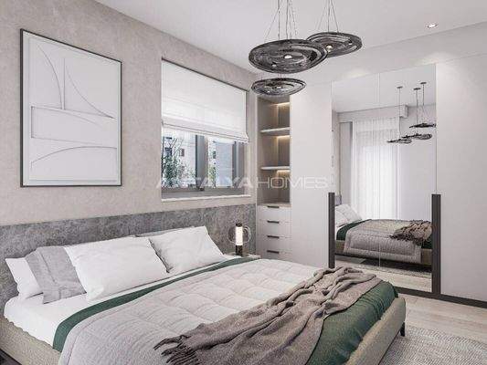 Mountain View Apartments with Communal Pool in Antalya Konyaalti