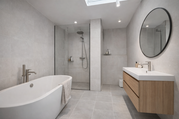 Modernes Bad - virtuell renoviert