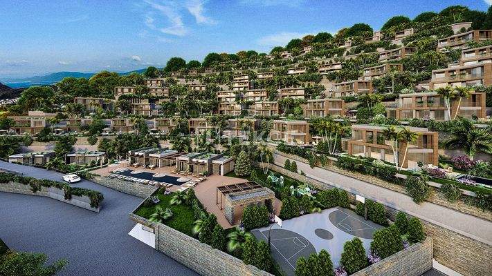 Villas with Pools in a Complex with Beach Access in Bodrum