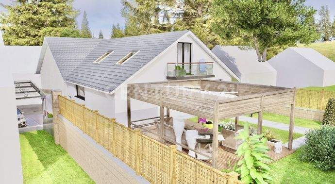 Außen Vis. -Anbau Sicht Garten