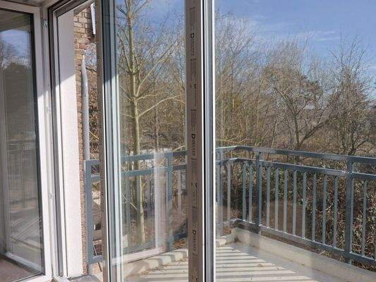 Blick vom Balkon Südlage