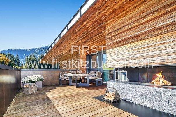 Bichlalm_Penthouse_Innen_Kamin