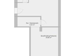 2D-Grundriss Büro/Ladenfläche