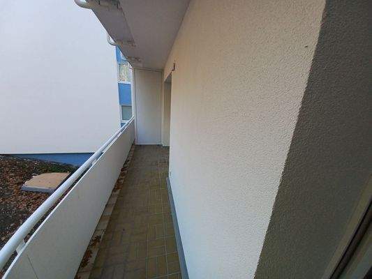 Balkon mit Geländer