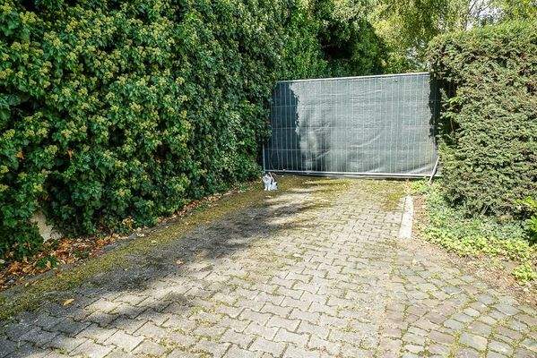 Zuweg zum Park und Bauland