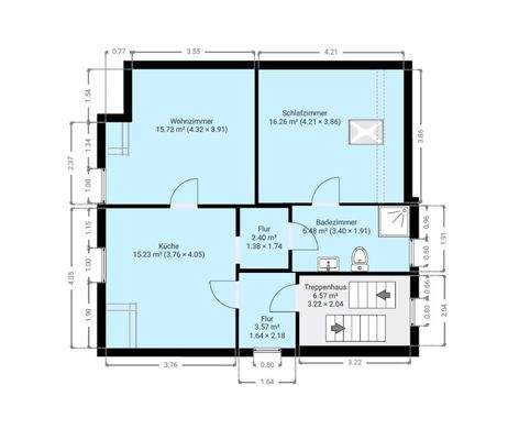 Grundriss Skizze 2.OG