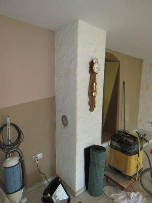 Kaminanschluss im Wohnzimmer 