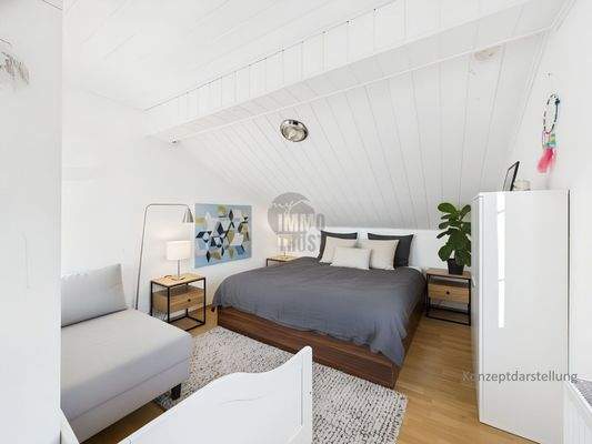 Schlafzimmer 1OG Konzeptdarstellung