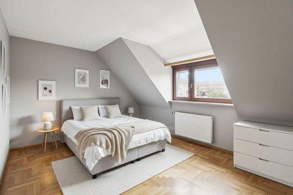 Schlafzimmer mit KI eingerichtet