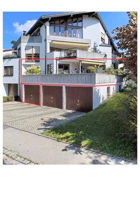 Außenansicht Wohnung / Garage