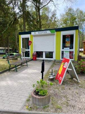 Empfang auf dem Feriendorf