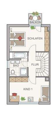 Grundriss Obergeschoss
