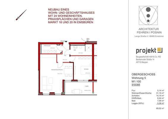 Grundriss Wohnung 5