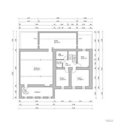 Grundriss Obergeschoss