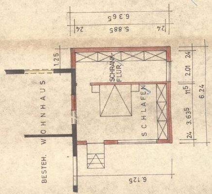 Grundriss Erweiterung Erdgeschoss