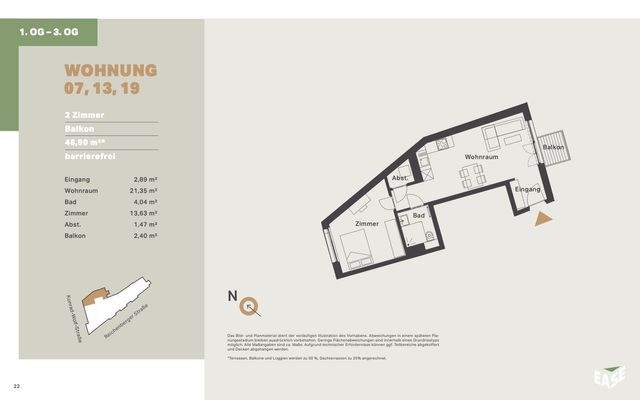 EASE - Grundriss WE07 WE13 WE19