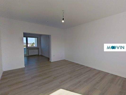 Ansicht II: Wohn- und Esszimmer