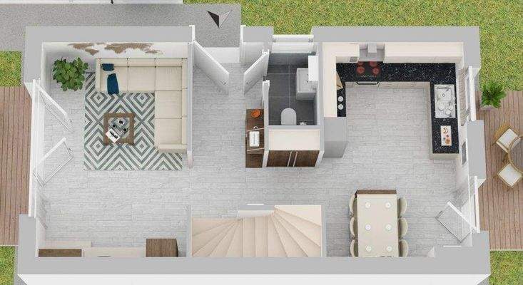 Erdgeschoss - unverbindliche Illustration