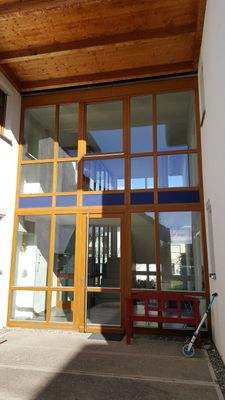 Glasfassade Eingangsbereich