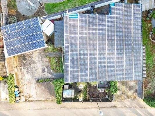 Luftbild Photovoltaik 28 kWp