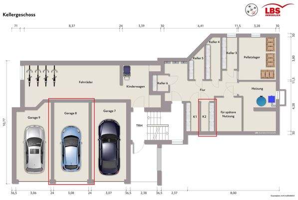 Grundrissplan Kellergeschoss