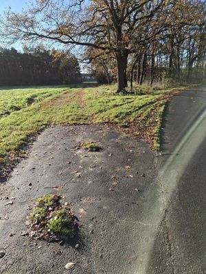 Zufahrt von der Straße an der Hofseite