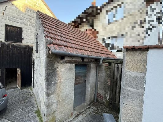 Scheune + ehem. Backhaus - Ansicht nach Nord-Osten