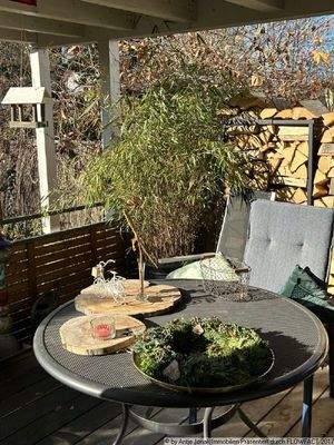 sonnige Terrasse