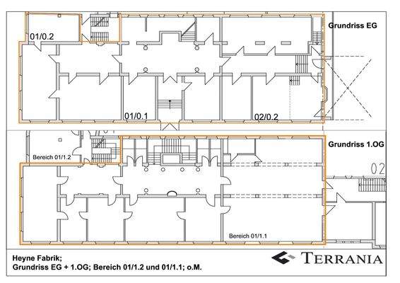 Grundrissplan EG und 1 OG