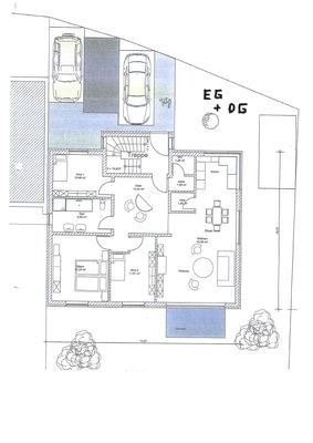 Grundrissentwurf für EG + OG