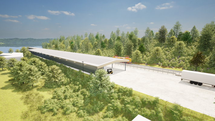 Illustration PV-Überdachung