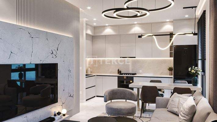 City and Mountain-View Apartments in the Center of Alanya Antalya