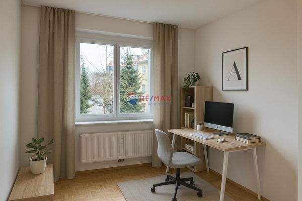 Schlafzimmer 2 - Homeoffice - Visualisierung KI