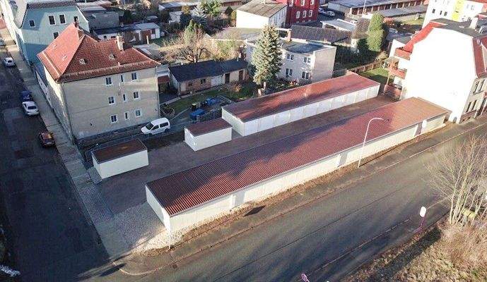 Crimmitschau, Melanchthonstr. Vogelperspektive