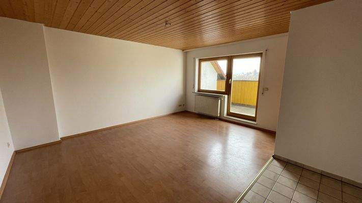 Wohnzimmer mit Küche