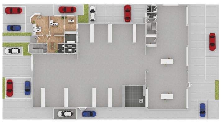 Grundriss EG Lagerhalle