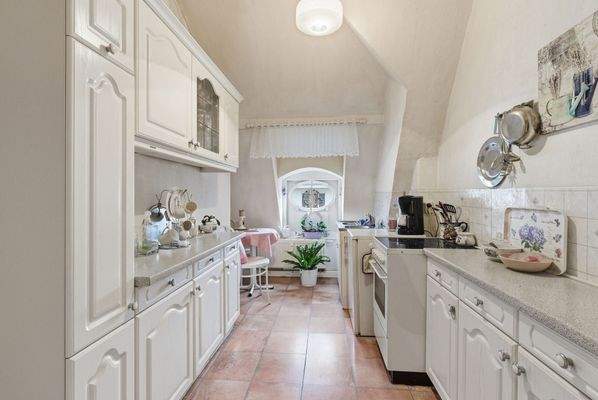 Küche im Dachgeschoss