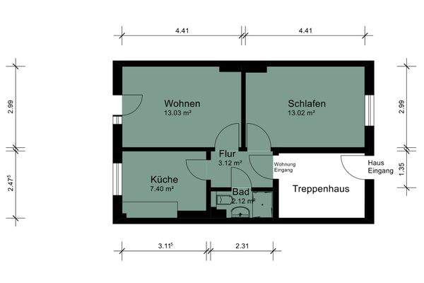 Grundriss Erdgeschoss