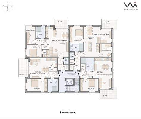 Geschossplan Wohnung 2.5 I 2.6 I 2.7 I 2.8