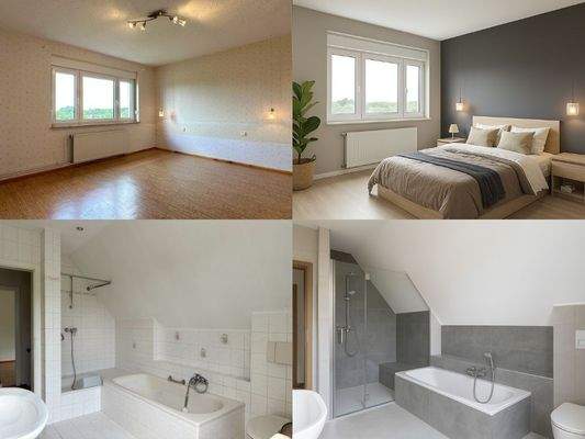 Renovierungsidee Bad & Schlafzimmer